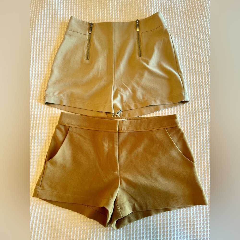 Tan Forever 21 Dress Shorts Set Size XS